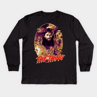 The Thing 1982 Retro Kids Long Sleeve T-Shirt